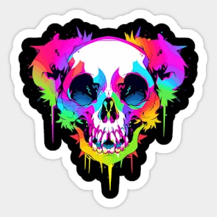 Trippy EDM Panda Techno Festival Rave Sticker